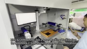 Semi-enclosed 3 in 1 MOPA Fiber Lasers Marking Machine for Three Sides Marking & Ablation