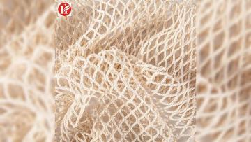 100%Cotton Organic Square Mesh Pocket Material Fabric Bag Environmentally Cotton Warp Knitting Fabric for Shopping Bag Fruit Bag1