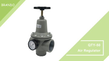 QTY-50 2'' Pneumatic Air Pressure Regulator Pressure Reducing Valve With Gauge