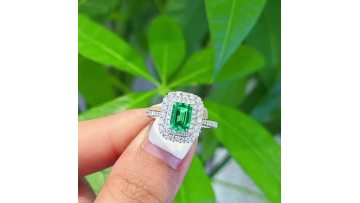 lab grown emerald cut ring