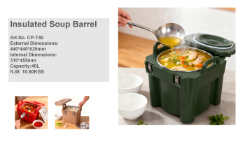 Commercial Insulated Food Container, 32QT/8Gal Insulated Soup Container Bucket