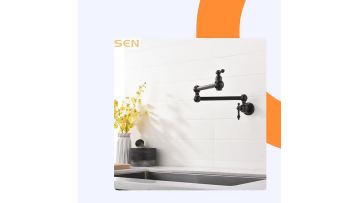 Amazon Hot Sale Classic Wall Mounted Sink Taps  Filler Antique Kitchen Mixer Faucets Foldable Oil Rubbed Bronze Kitchen Faucet1