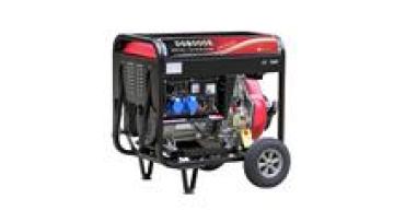 6KW  portable industrial use big wheels generator diesel price1