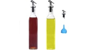 Exclusive Customizable Unique Design Round Luxury Glass Olive Oil Bottle1