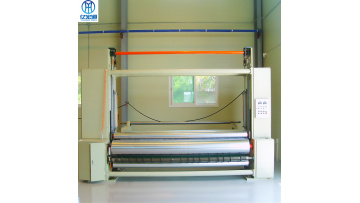 Non-woven fabric winding into web operation 