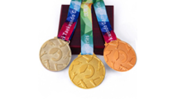 Wholesale Metal Blank medalGold Silver Bronze Award Sport  with Ribbon custom 3d medals1