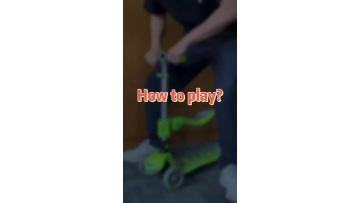 2-in-1 Kids Scooter with Seat Light-Up Wheels