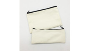 Blank Canvas Zipper Pouches for Pens, Cosmetics, and Phones1
