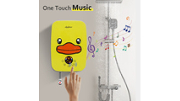 Safe and Efficient 8000W 220V Instant Electric Water Heater with Music Function and Built-in ELCB1