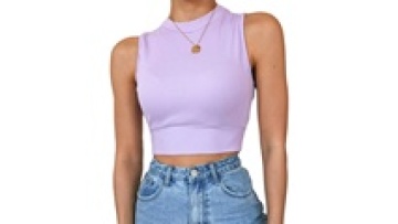 Summer Custom Plus Size Women Tops 2022 Sleeveless Cotton Rib Top Shirt1