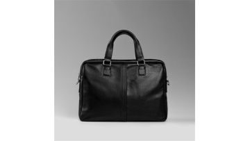 Horizontal Genuine Leather Business Handbag Briefc