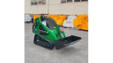 Free Shipping China Track/Wheel with Bucket Trencher Attachment Mini Skid Steer Loader1