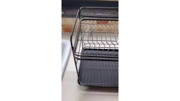 Kitchen - Double-tier Dish Rack (Brown Spray Painted)