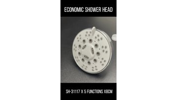 Economic Bath Rain Showerhead with 5 Spray Setting Massage Spa 3.5