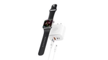 20W Wireless Charging 3-in-1 PD+QC 3.0 Magnetic Wall Charger for iPhone, AirPods, and Watch1