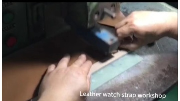 Leather watch strap workshop