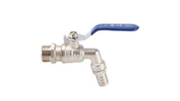 Modern Wall-Mounted Brass Bibcock Faucet with High-Temperature Quick Open Drain Valve1