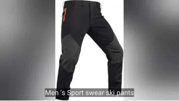 Men's Sport Swear Ski Pants - Adjustable Waist, Bottom Zip1