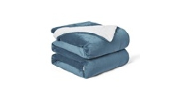 Rancho Sherpa Flannel Fleece Reversible Blanket Soft Fabric1