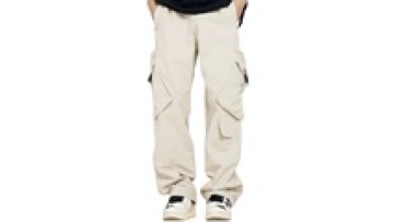 Wholesale Heavy Cotton Multi Pocket Cargo Flared Jogging Pants for Men1