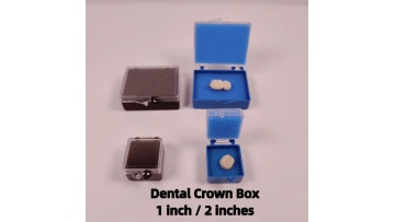 1/2 inches Denture Plastic Box with Foam for Single Crowns Bridge Dental Crown Box Cases1