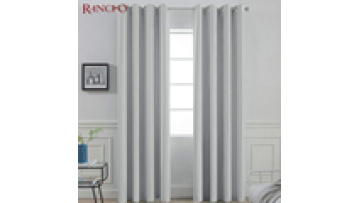 Cheap Thermal Insulation Silver Grey 100% Blackout Window Curtain Cloth Fabric Hotel Curtains Blackout1
