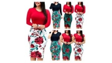 Clothes Women Casual Lady Elegant Dresses Women Floral Dress1