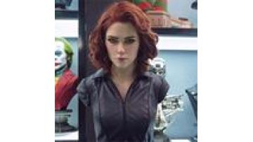 New design custom silicone bust of The Black Widow, female figure action figure, Movie Character Silicone Bust for collection1