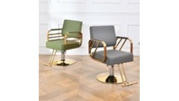 Free sample Wholesale Lifting rotating stainless steel PU leather beauty salon swivel hair cutting barber styling chair1