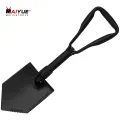 MAIYUE High Quality Three Folding Spade Shovel Outdoor Cleaning Tool Portable Stainless Steel Folding Shovel For Camping
