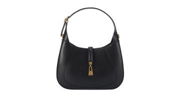 Trendy Black Half Moon Shoulder Crossbody Bag