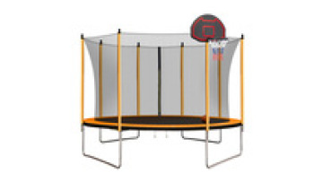 US warehouse delivery children outdoor trampolines with Basketball Hoop Heavy Duty Jumping Mat1