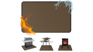 Under Grill Mat for Grill 38x65in Anti-Slip BBQ Mat Reusable Double-Sided Fireproof Grill Pad Fireplace Oil-Proof Waterproof Mat1