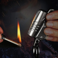 Honest Permanent Match Keychain Lighter New Type Metal LED Waterproof No Flint Fire Kerosene Camping Outdoor Survival Tool
