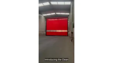 Clean Room Automatic PVC Fabric Interior Zipper Type Airtight Self Recovery Reset Repairing High Speed Roll up Rapid Roller Shutter Fast Quick Acting Door1