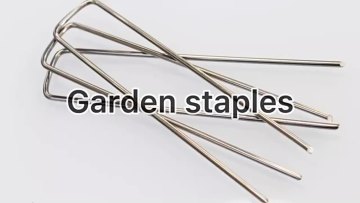 Factory Anti-Rust Galvanized Ground Staples Heavy-Duty Steel Sod Stakes Anchor Pins1