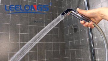 Bathroom Plastic Chromed 2 Functional Bubble Shattaf Water Flow Controlled Bidet Hand Spray1