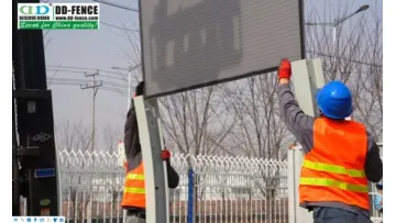 Road Noise Barrier Reinforced Acrylic Sheet Panel H Beam Post Sound Barrier for Highway Railway1