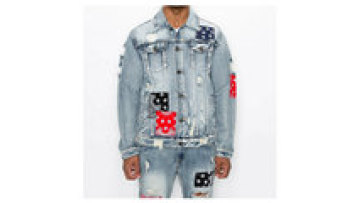 Patchwork Thickening Tops Fashionable Designer Coats Autumn Tops Denim Jacket Men1