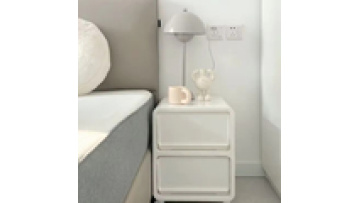 wholesale hotel modern Simplicity household Minimalism Leather furniture solid wood bedroom storage bedside table with drawer1