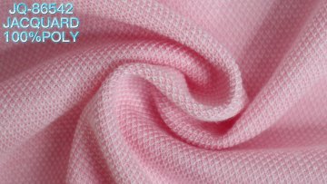 China factory wholesale jacquard polyester bird eye material  fabric for clothing1