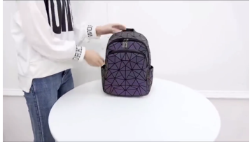 2022 Promotion Geometric Reflective Luxury Backpack Travel Bags for School,Stylish Luminous Children Women Casual Sport Backpack1