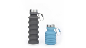 Wholesale Bpa free Silicone Leakproof Collapsible Folding Water Bottle Portable Water Cup Travel Mug1