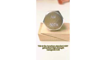 ASTM A307 High Pressure Hexagon Bolt