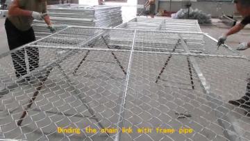 Top selling iron hot dipped galvanized temp chain link fence, construction site temporary fence for tree protection1