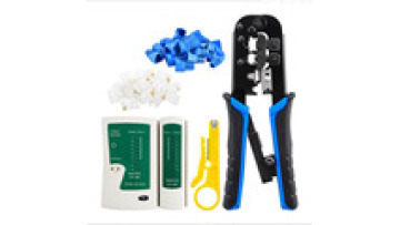 Rj11/45 Crimping Pliers Tester Combination Tool CAT5 Network Tool Set of Five Types of Ratchet Pliers1