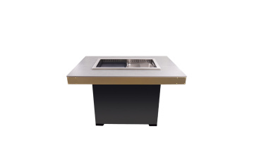 Multi-person barbecue plus hot pot table
