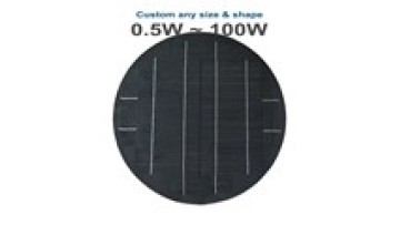 China Custom Circular Solar Panel With Hole 15W 20W High Efficiency Mini Round Type small solar panel1
