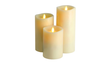 Small wave led flameless pillar candles