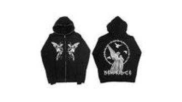 Wholesale Angel Pattern Screen Printing Custom Unisex Oversized Hoodies & Sweatshirts Cotton Hoodies1